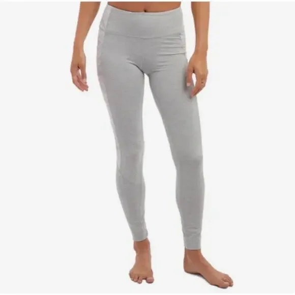 Pelagic Leggings Gray on Gray Fish Print, Size L - Picture 3 of 6